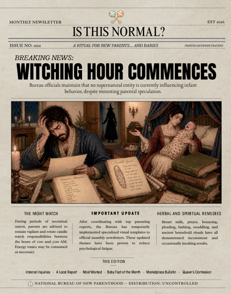 Issue No. 002 — Month Two: Witching Hour Commences